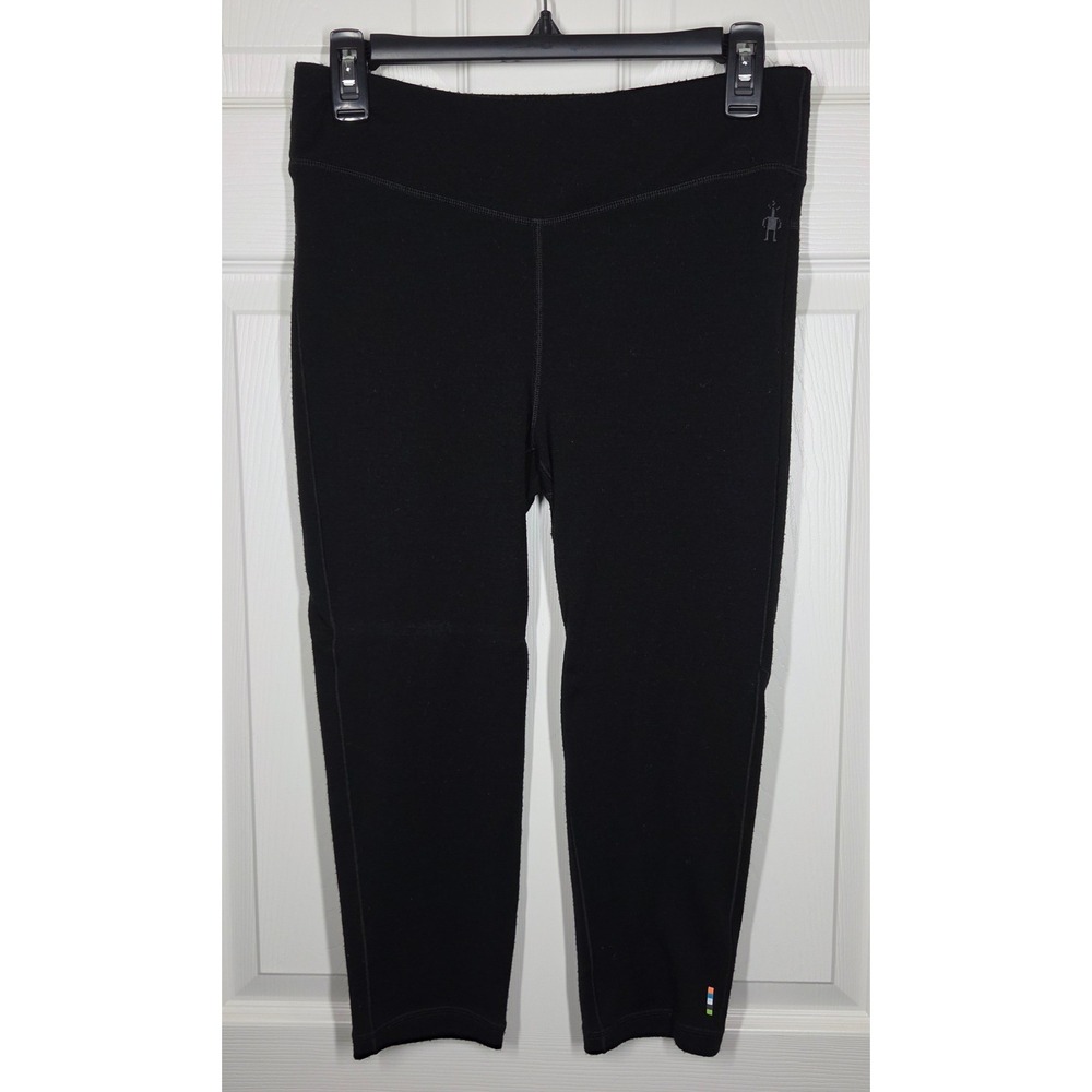 Smartwool Womens Classic Thermal Merino Wool 250 Base Layer 3/4 Leggings Black M